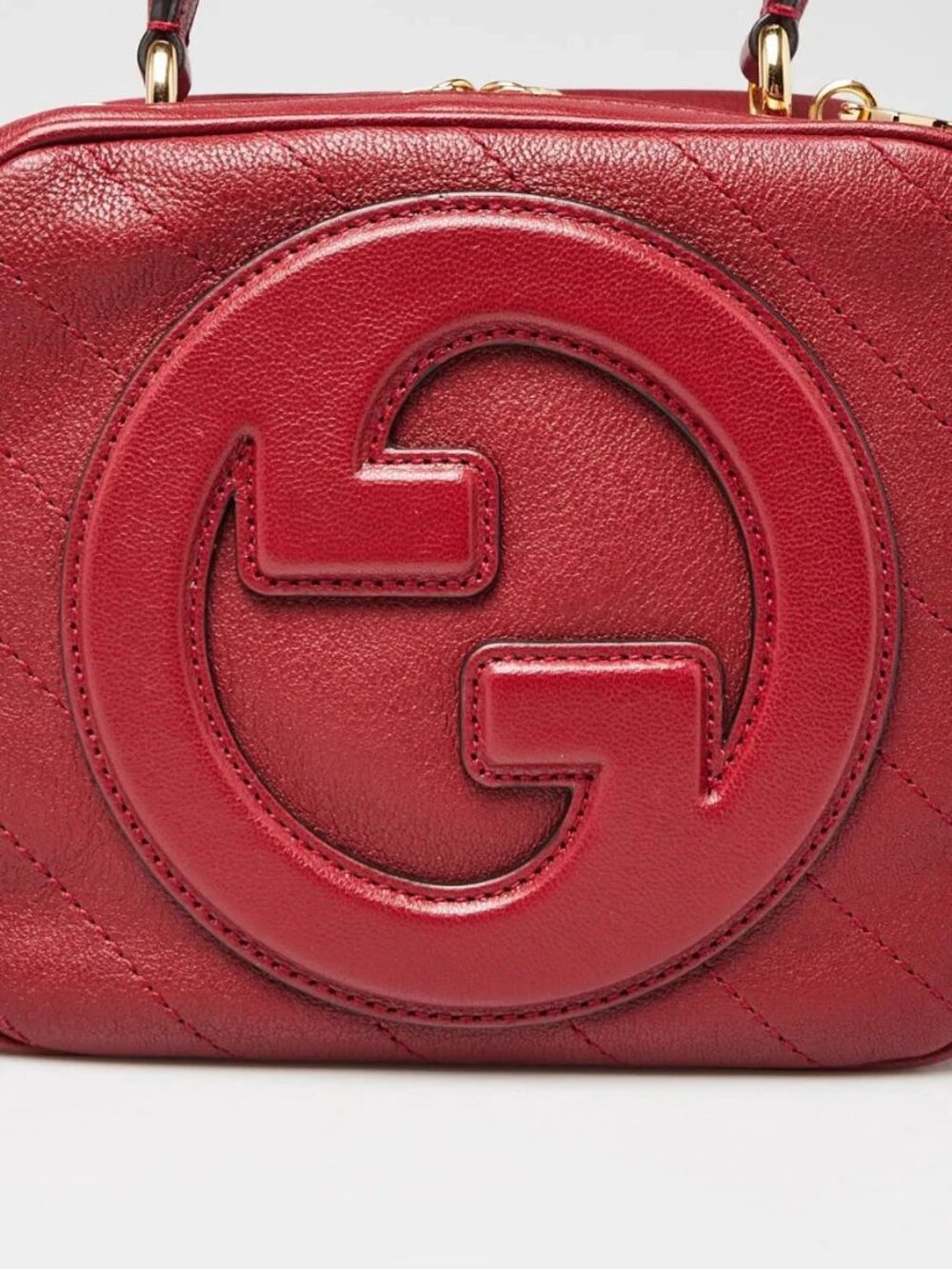 Gucci Red Leather Small Top Handle Blondie Bag - Picture 5 of 10